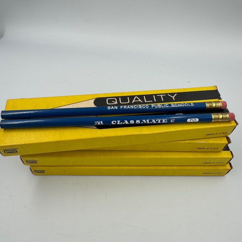 Quality Classmate 67 Pencils 5 Dozen Blue San Francisco Public Schools No 2 Soft